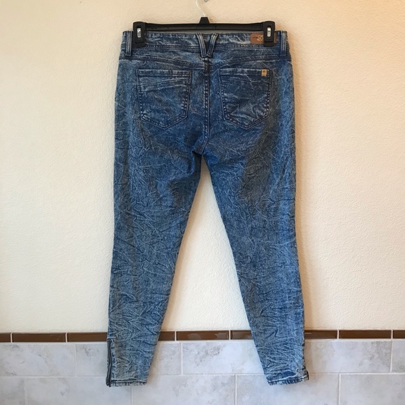 Divine Rights Acid Wash Skinny Jeans Womens Size 30 Fits Like Size 8 Denim Blue - Picture 4 of 9